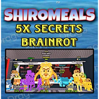 5x Secrets Brainrots