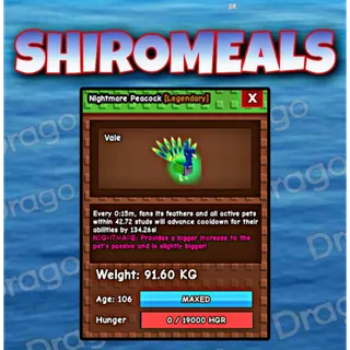 🌿Huge Titanic Peacok 91.60Kg Age 100 🌿Fast Delivery And Cheap🌿