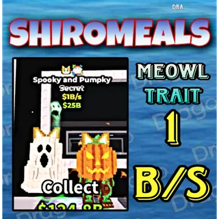 MEOWL 🔥 2 TRAITS!!! Spooky And Pumpky 1B/s - SAB (Fast Delivery)