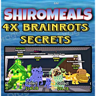 4x Secrets Brainrots