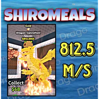 812.5M/s ⭐Gold Dragon Cannelloni⭐Instant Delivery ✅Cheap