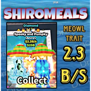 MEOWL 🔥 6 TRAITS!!! Spooky And Pumpky 2.3B/s - SAB (Fast Delivery)