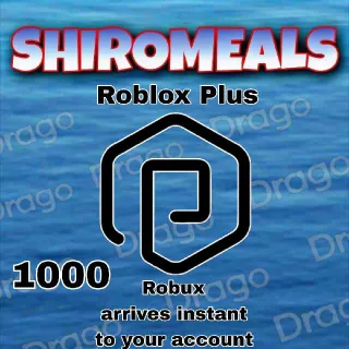 1000 Robux Via Plus