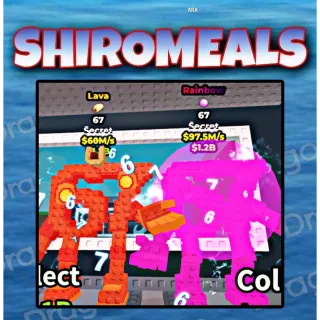 67 Lava 60M/s + 67 Rainbow 97./s