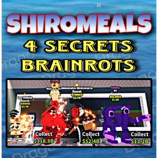 4x Secrets Brainrots