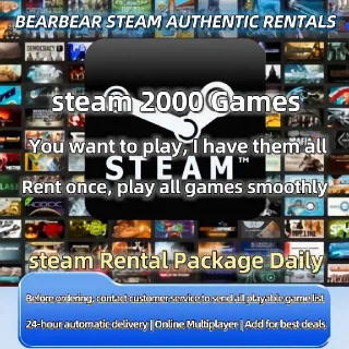 Thousands of Steam Games | Steam Account Rental | Login with Account & Password