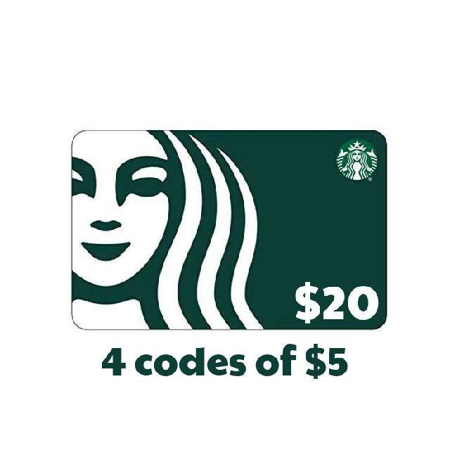 20 Starbucks Starbucks Gift Cards Gameflip