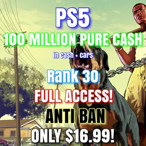 PS5 GTA V - 100MIL CASH