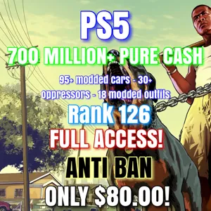 PS5 GTA V - 700MIL CASH