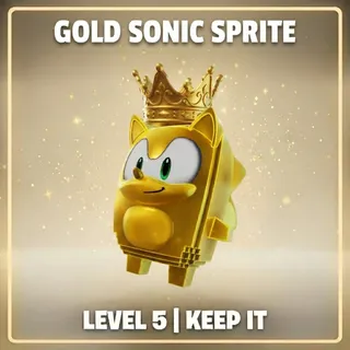 Gold Sonic Sprite | Level 5 | Keep It