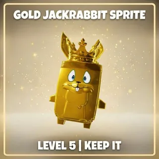 Gold Jackrabbit Sprite Level 5 - Keep It