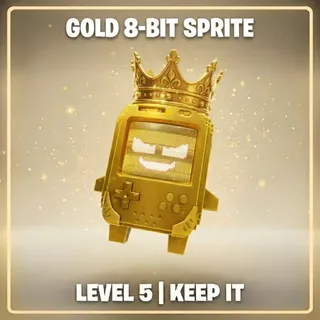 Gold 8-Bit Sprite | Level 5 | Keep It