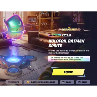 HOLOFOIL BATMAN SPRITE LEVEL 5