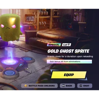 Gold Ghost Sprite