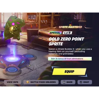 Gold Zero Point Sprite LEVEL 5