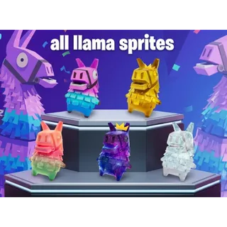 All Llama Sprites - level 5