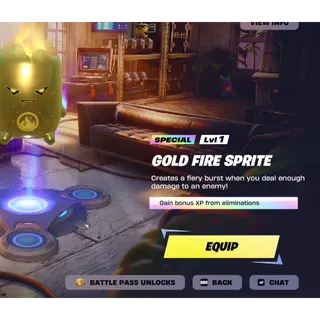 Gold Fire Sprite