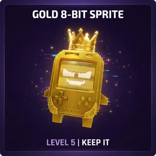 Gold 8-Bit Sprite | Level 5 | Keep It