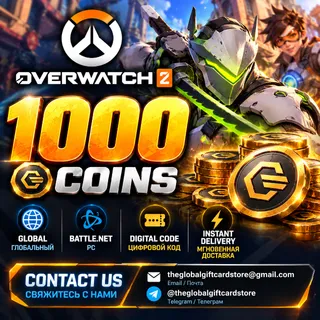 Overwatch 2 1000 Coins Global Battle.net Key PC - Instant Digital Code