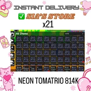 NEON TOMATRIO - 21 PCS