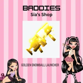 GOLDEN SNOWBALL LAUNCHER