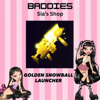 GOLDEN SNOWBALL LAUNCHER