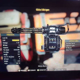 Legacy Gilded Minigun