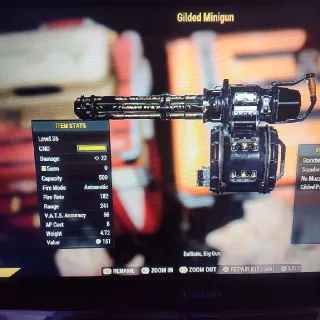 Legacy Gilded Minigun