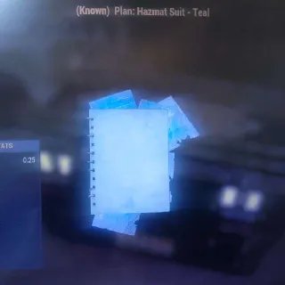 Hazmat Suit Teal Plan