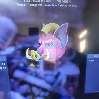 Glowing Pig Mask