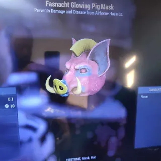 Glowing Pig Mask