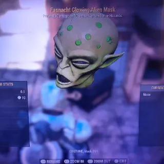 Glowing Alien Mask