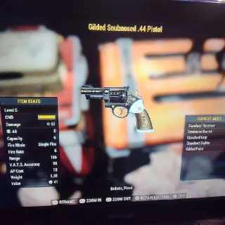 Legacy Gilded .44 Pistol