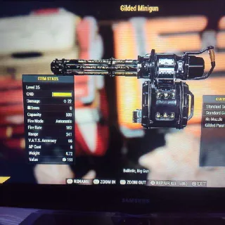 Legacy Gilded Minigun