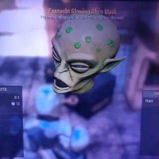 Glowing Alien Mask