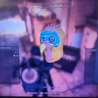 Glowing Turkey Mask