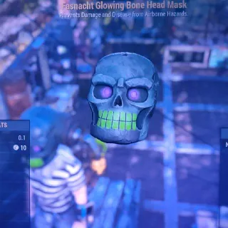 Glowing Bone Head Mask