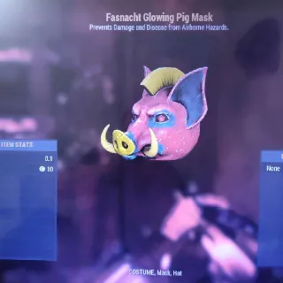 Glowing Pig Mask
