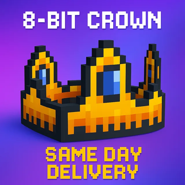 8-bit crown - Roblox Game Item - Gameflip
