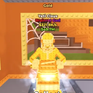 GOLD yeti claus
