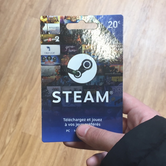 Carte Steam 20€