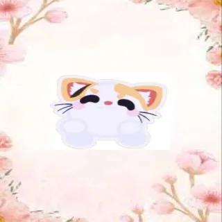 Mochi Meow Tumble Animated Sticker