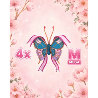 4x 2026 birthday butterfly 