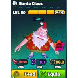 5x Santa Claus Units | Spongebob Tower Defense