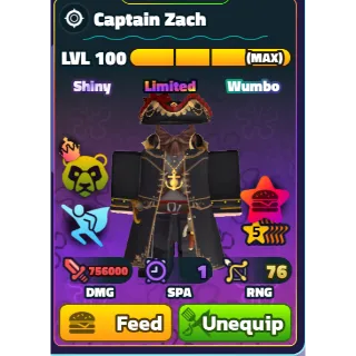 Shiny Wumbo Captain Zack | Spongebob Tower Defense