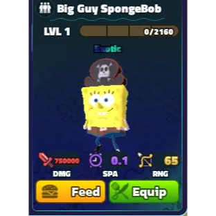 Big Guy Spongebob | Spongebob Tower Defense