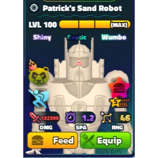 Shiny Wumbo Sand Robot | Spongebob Tower Defense