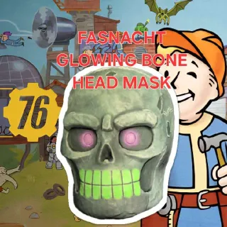 GLOWING BONE HEAD MASK