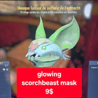glowing scorchbeast mask