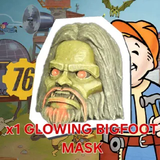 x1 GLOWING BIGFOOT MASK
